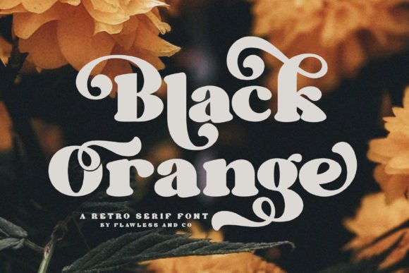 Black Orange Font for Creative Projects