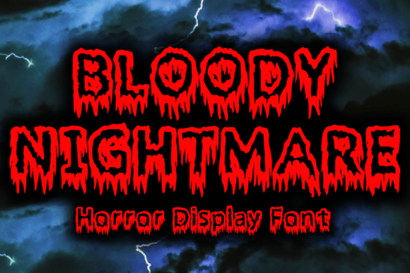 Bloody Nightmare Font Review