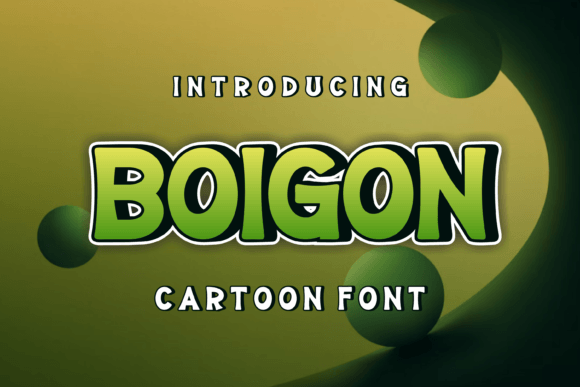 Boigon: A Bold Display Font