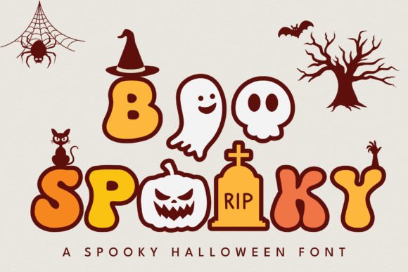Boo Spooky Font for Halloween Campaigns