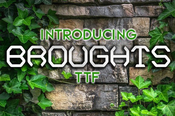 Broughts: A Sci-Fi Font for Creative Design
