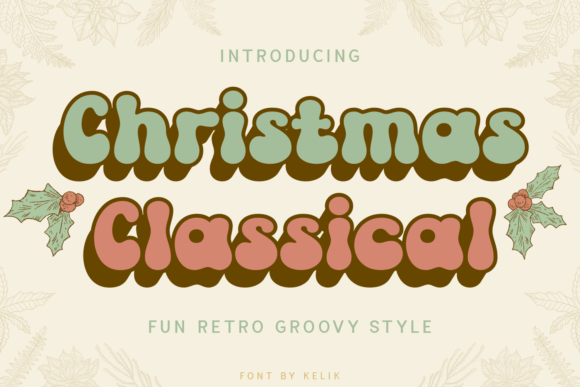 Christmas Classical Font for Branding