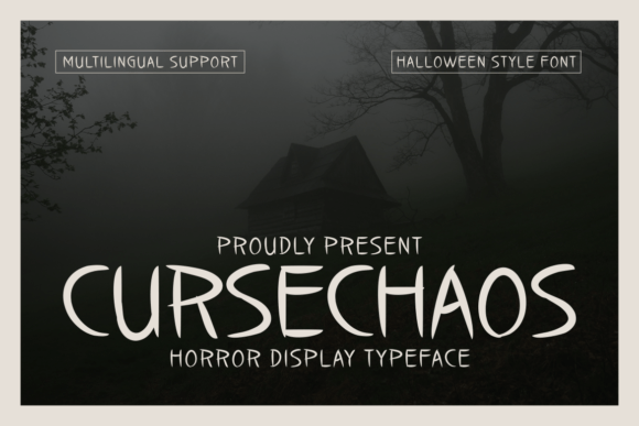 Cursechaos: A Spooky Font for Halloween Business