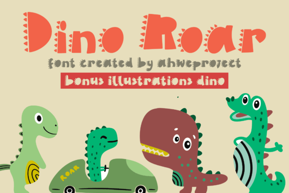 Dino Roar Font for Creative Brands