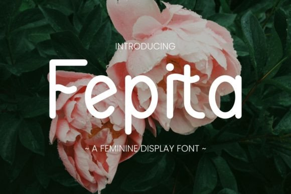 Fepita: A Delicate Display Font