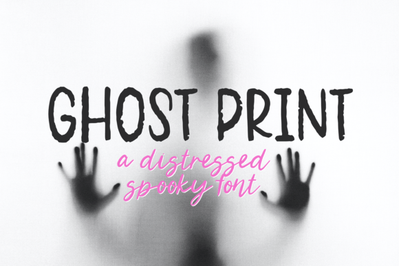 Ghost Print Font for Halloween Branding