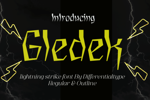 Gledek: A Bold Display Font for Creative Projects