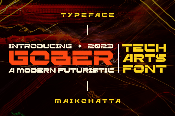 Gober: A Futuristic Display Font
