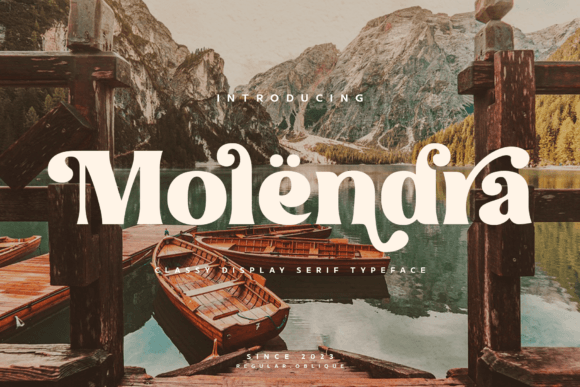 Molendra: A Classy Display Font