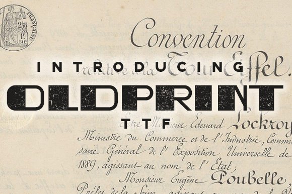 Oldprint: Retro Display Font for Web Design