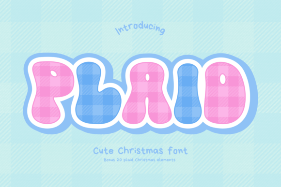 Plaid: A Festive Font for Creative Projects