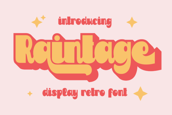 Raintage: A Vintage Display Font for Creative Projects