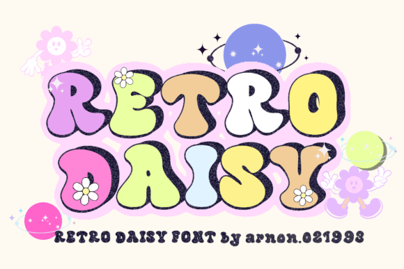 Retro Daisy Font for Creative Projects