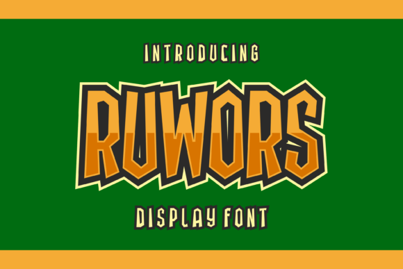 Ruwors: A Unique Display Font for Business Branding