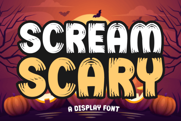 Scream Scary Font for Creative Design