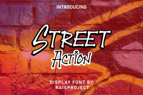 Street Action Font for Creative Design