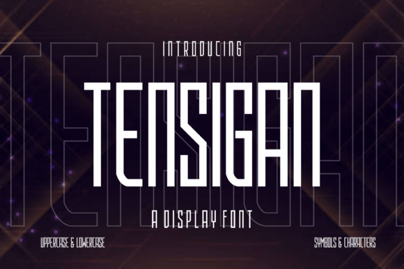 Tensigan Font for Web Design