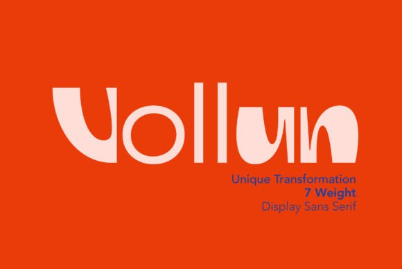 Vollun: A Modern Display Font