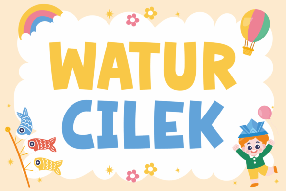 Watur Cilek Font for Creative Branding